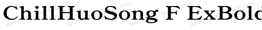 ChillHuoSong F ExBold字体转换